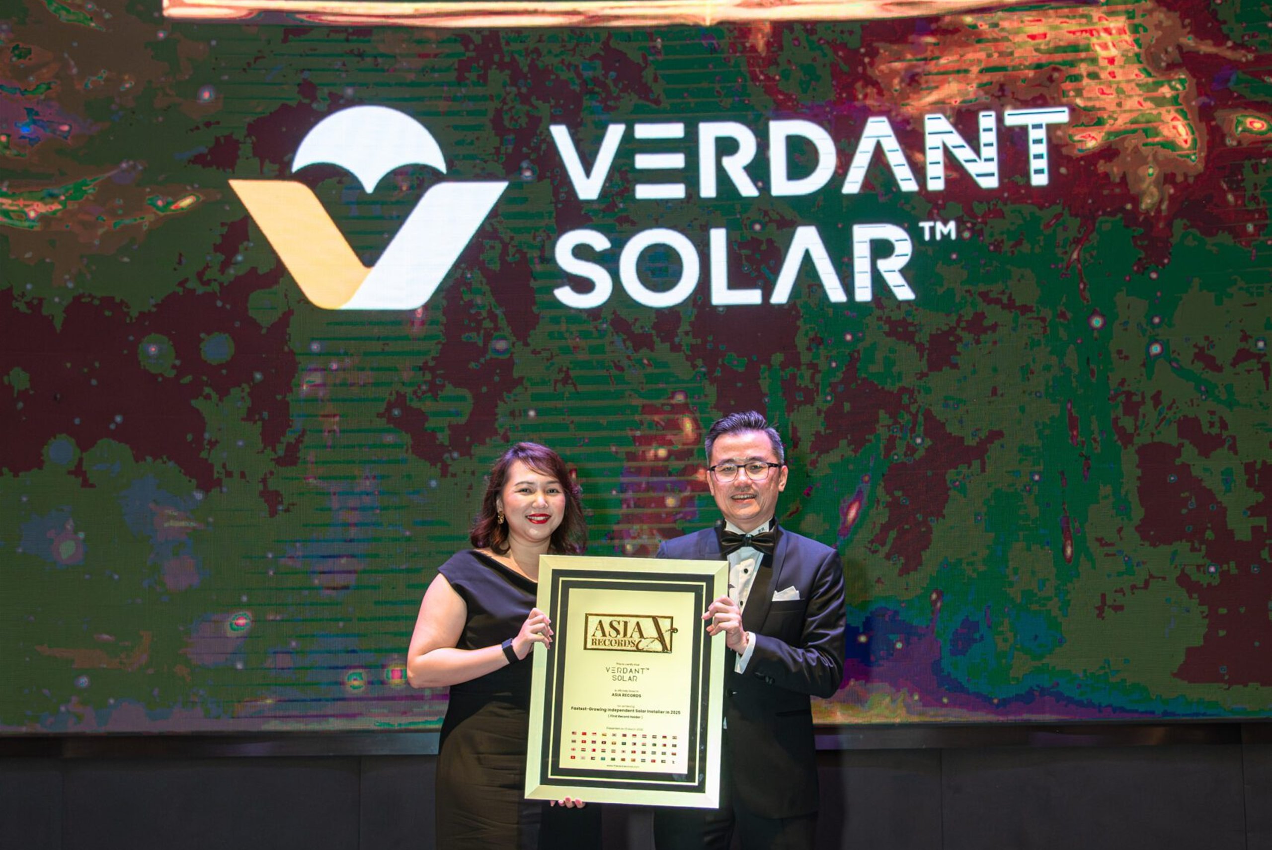 Verdant Solar Recognised by Asia Record as Fastest Growing Residential Solar EPCC Company in 2025